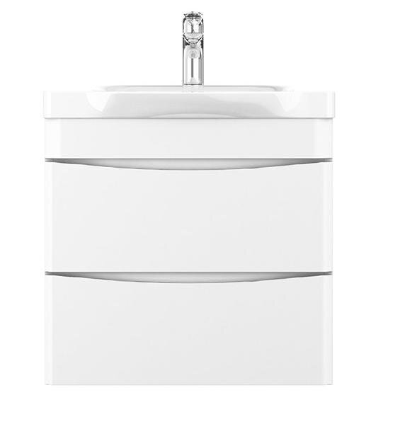 Изображение товара Подвесная тумба с раковиной Am.Pm Like 65 см, белая, глянцевая эмаль