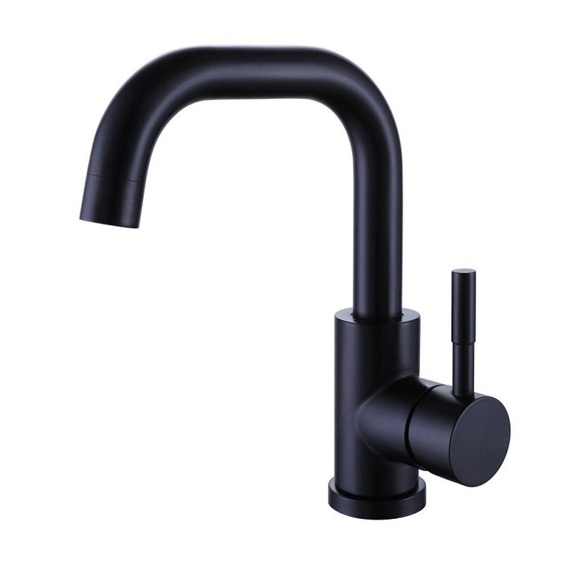 Изображение товара Смеситель для раковины Olive's Balear 13105BLB, цвет черный матовый