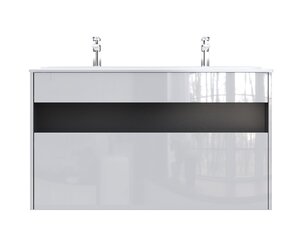 Изображение товара Тумба с раковиной Am.Pm Func M8F-FUX1201WG-WPC1200WM, 120 см, подвесная/напольная, белая