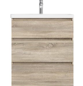 Изображение товара Тумба с раковиной Am.Pm Gem 75 см светлый дуб напольная с раковиной из фарфора