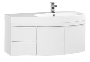 Изображение товара Тумба под раковину Aquanet Опера 2-115 R (2 дверцы, 2 ящика) 00169654, правая, цвет белый