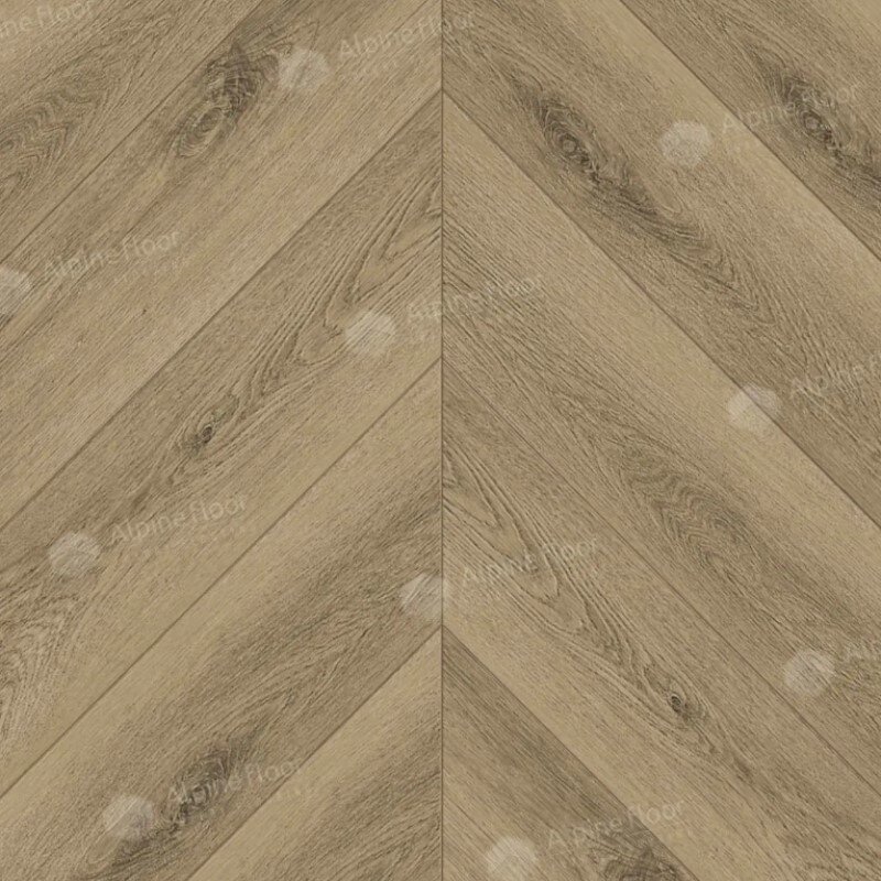 Изображение товара Виниловый ламинат Alpine Floor Chevron Alpine SPC, ECO 18-14, планка 12.7 х 60 см, декор Дуб Вайпуа, замковый, 5 мм Изображение товара Виниловый ламинат Alpine Floor Chevron Alpine SPC, ECO 18-14, планка 12.7 х 60 см, декор Дуб Вайпуа, замковый, 5 мм