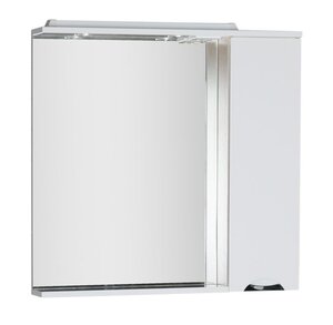 Изображение товара Зеркальный шкаф Aquanet Гретта new 90 с подсветкой правый светлый дуб