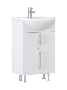 Изображение товара Тумба под раковину Vigo Turin 500-2-0, 224, 50 см, напольная, белая