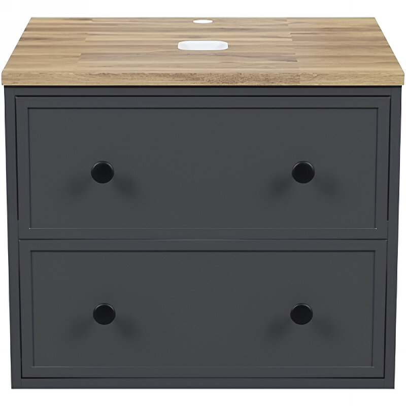 Изображение товара Подвесная тумба под раковину Iddis Torr TOR60DBi95K, 60 см с дубовой столешницей