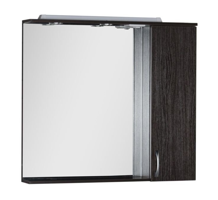 Изображение товара Зеркало-шкаф Aquanet Донна 100 правый венге с подсветкой и розеткой