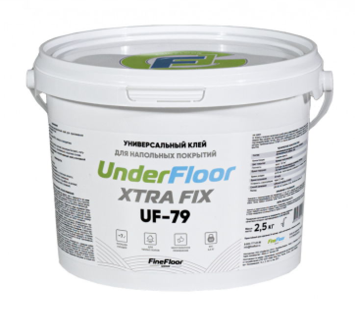 Изображение товара Универсальный клей Underfloor Xtra Fix UF 79, 2.5 кг для напольных покрытий Изображение товара Универсальный клей Underfloor Xtra Fix UF 79, 2.5 кг для напольных покрытий