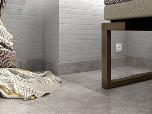 Изображение товара Плинтус виниловый Fine Floor FF-1559/1459 Шато Де Лош 240x6 см серый