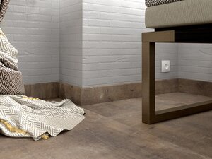 Изображение товара Плинтус виниловый Fine Floor FF-1542/1442 Бангалор 2400x60 мм бежевый