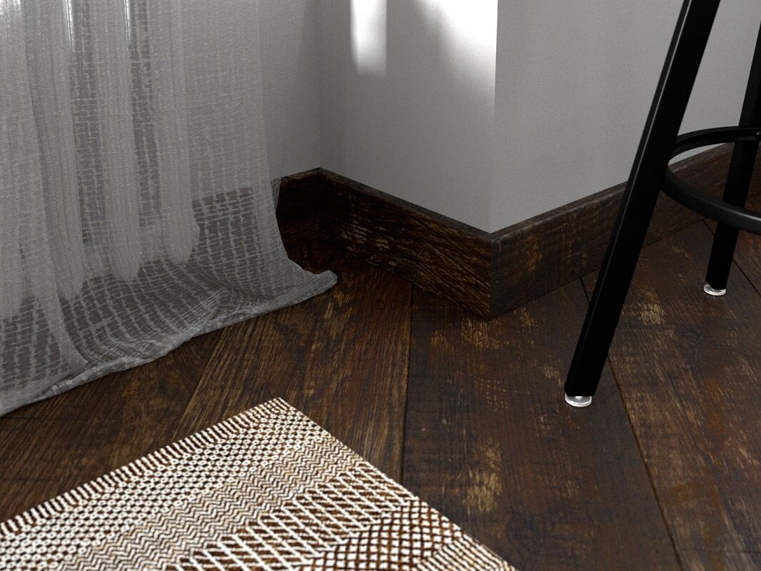 Изображение товара Виниловый плинтус Fine Floor FF-1585/1485 240x6 см дуб Окленд