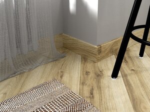 Изображение товара Виниловый плинтус Fine Floor FF-1579/1479, 2400x60 мм, дуб ла-пас