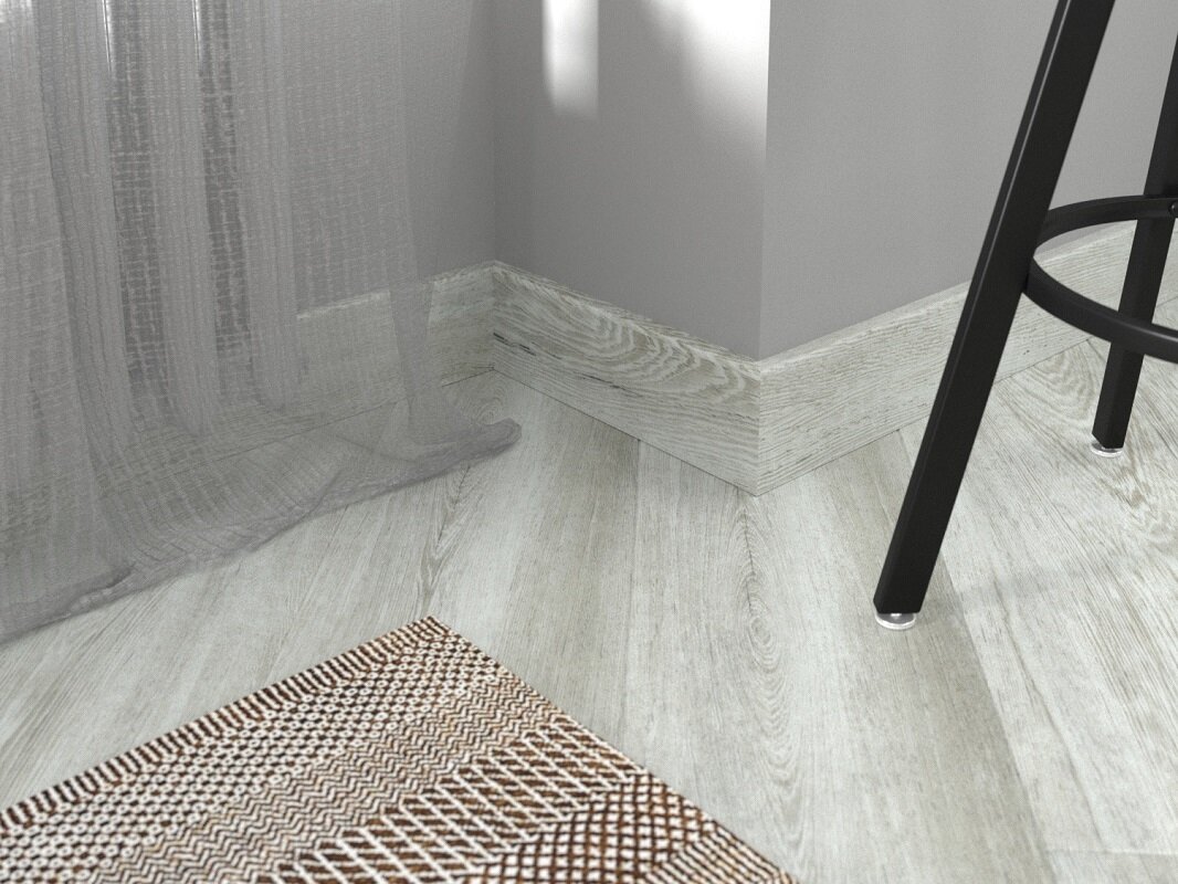 Изображение товара Плинтус виниловый Fine Floor FF-1563/1463 2400x60 мм Венге Биоко для пола