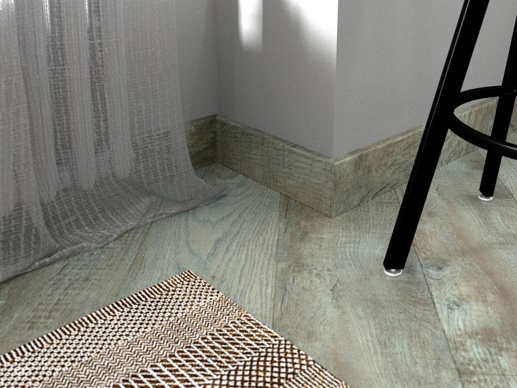 Изображение товара Плинтус Fine Floor FF-1520/1420, 240 x 6 см, Дуб Фуэго