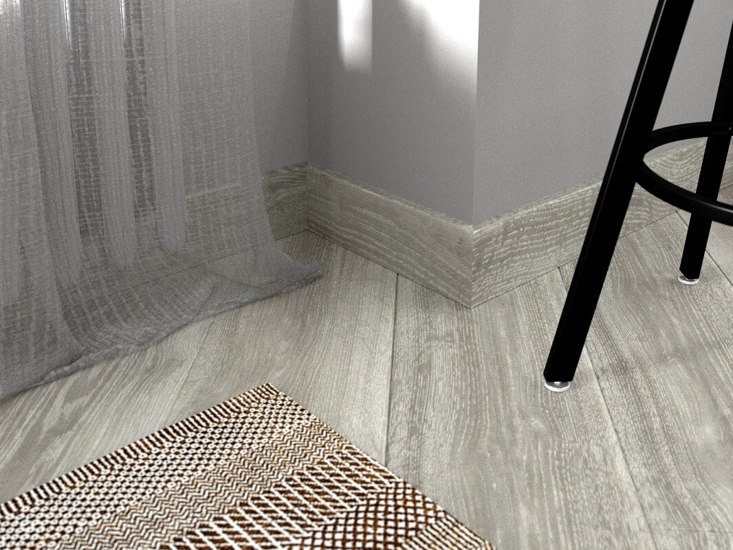 Изображение товара Плинтус виниловый Fine Floor FF-1516/1416 2400 мм серый Дуб Бран Изображение товара Плинтус виниловый Fine Floor FF-1516/1416 2400 мм серый Дуб Бран