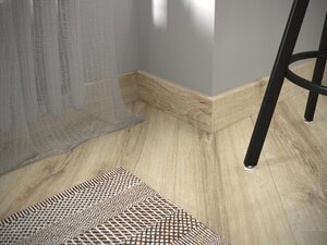 Изображение товара Плинтус виниловый Fine Floor FF-1515/1415 2400 мм бежевый под камень
