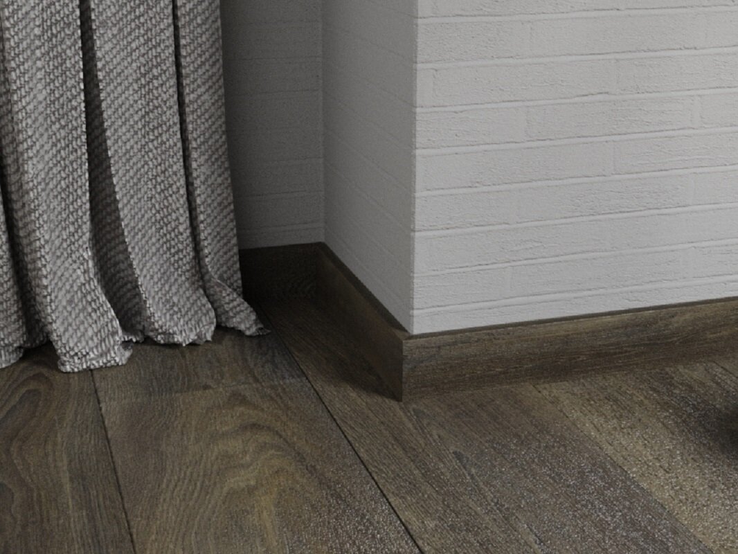 Изображение товара Плинтус Fine Floor FF-1975/2075, 240 x 6 см, Дуб Бергамо