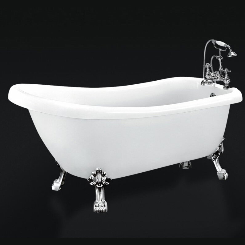 Изображение товара Акриловая ванна BelBagno BB20-CRM 170 см, отдельно стоящая, белая, Италия