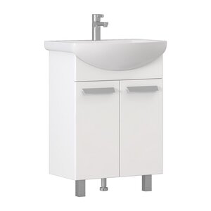 Изображение товара Тумба под раковину Vigo Hoska 600-2-0, 231, 60 см, напольная, белая