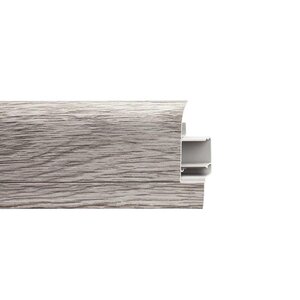 Изображение товара Плинтус Arbiton LM60-99 2500 мм под дерево серый для пола и виниловых покрытий