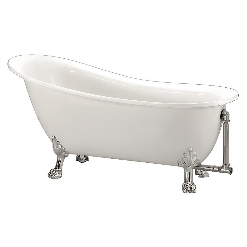 Изображение товара Акриловая ванна BelBagno BB06-1700 170 х 76 см ножки хром, BB06-1700/BB06-SUP/BB-LEG-LION-CRM Изображение товара Акриловая ванна BelBagno BB06-1700 170 х 76 см ножки хром, BB06-1700/BB06-SUP/BB-LEG-LION-CRM