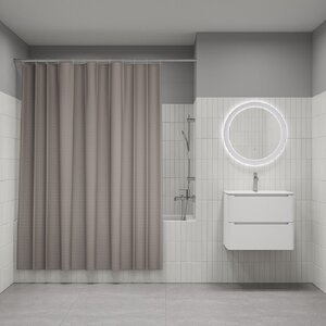 Изображение товара Штора для ванной Iddis Décor DW02P18i11 180x200 см полиэстер бежевая