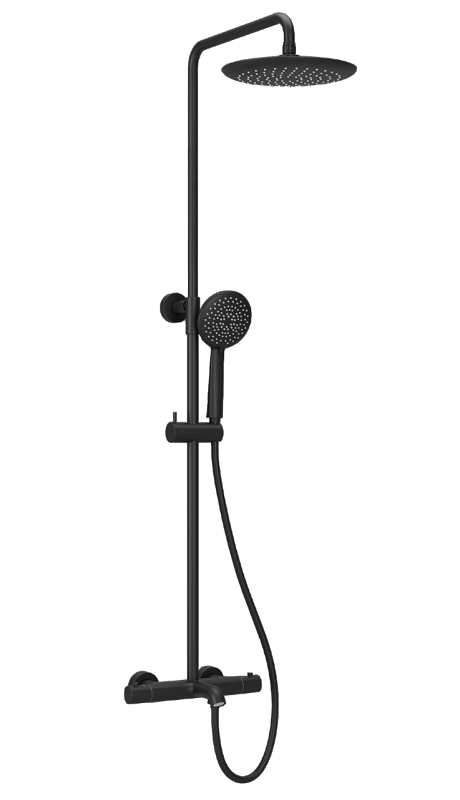 Изображение товара Душевая система Sancos Game SC3001LMB, термостатическая, черный матовый