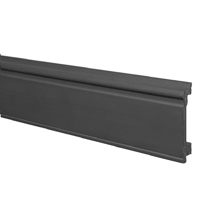 Изображение товара Плинтус Winart Ampir Антрацит-80, 200 x 8 см, черный
