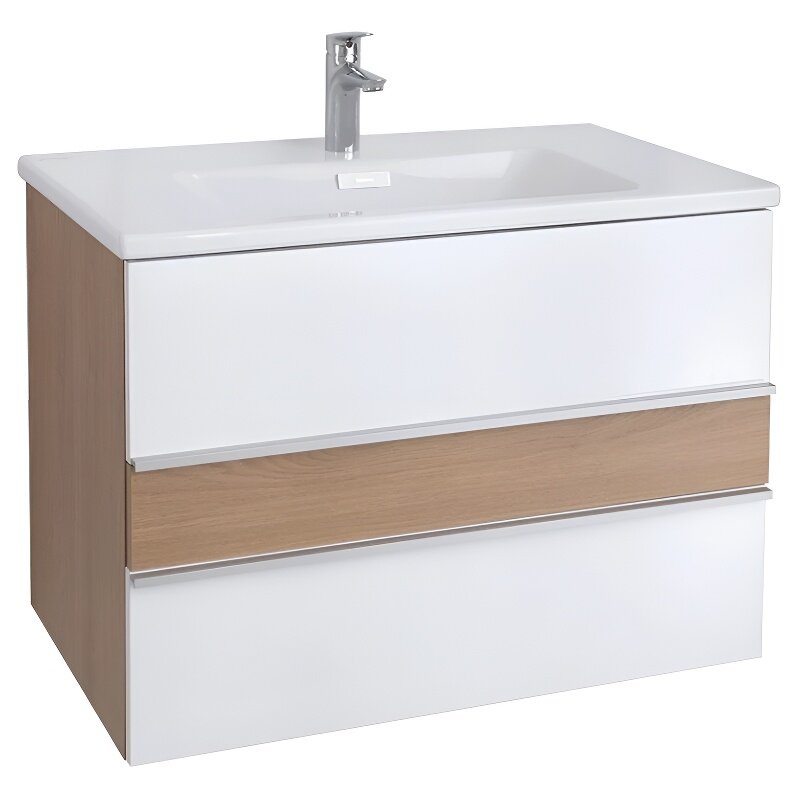 Изображение товара Подвесная тумба под раковину Jacob Delafon Lucien EB2057-E76-J5, 85 см, белый/дуб корбридж