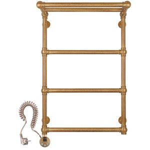 Изображение товара Полотенцесушитель электрический Secado Фалерони 2 4603777466534/4603777466541, ширина 60 см, высота 80 см, ТЭН слева/справа, с полкой, цвет бронза