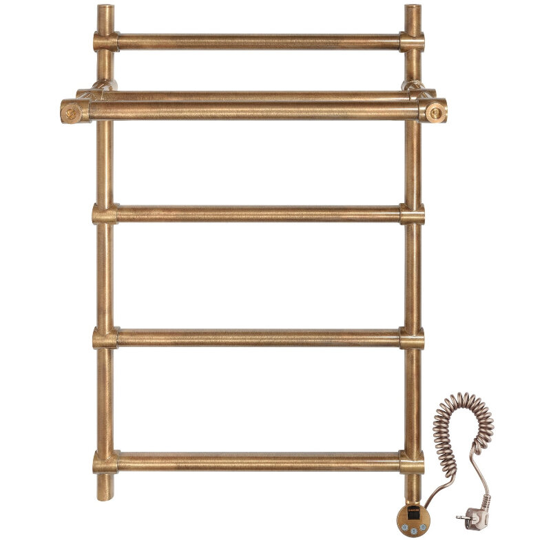 Изображение товара Электрический полотенцесушитель Secado Флоренция 3 бронза 50x80 см с полкой