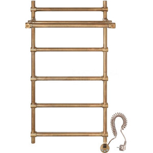 Изображение товара Электрический полотенцесушитель Secado Флоренция 3 с полкой, 50 см, бронза