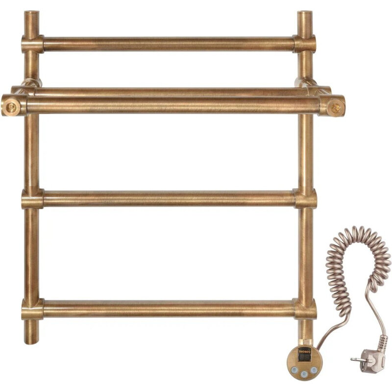 Изображение товара Электрический полотенцесушитель Secado Флоренция 3 60х60 с полкой бронза