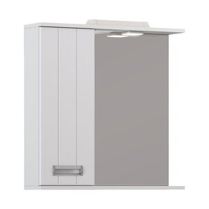 Изображение товара Зеркало-шкаф Vigo Diana 700, z.DIA.70.L.El/z.DIA.70.R.El, 70 см, подвесной, с подсветкой, левый/правый, белый