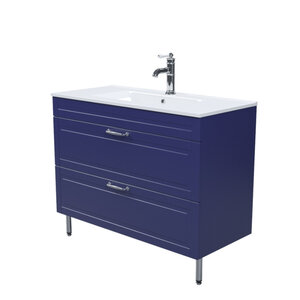 Изображение товара Тумба с раковиной Iddis Oxford OXF10N1i95K, 100 см, напольная, синий