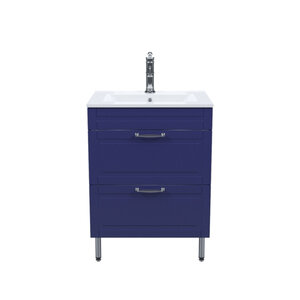 Изображение товара Тумба с раковиной Iddis Oxford OXF60N0i95K, 60 см, напольная, синий