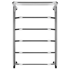 Изображение товара Полотенцесушитель водяной Secado Агата 1 СП 4603759402246, ширина 50 см, высота 80 см, с полкой, нижнее подключение 50 см, цвет хром