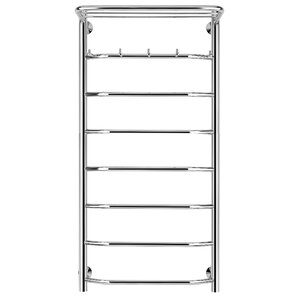 Изображение товара Полотенцесушитель водяной Secado Агата 1 КСП 4603777444181, ширина 40 см, высота 100 см, с полкой, нижнее подключение 40 см, цвет хром