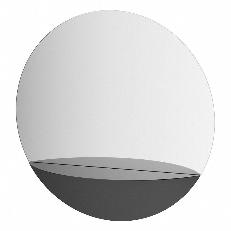 Изображение товара Зеркало Evoform Shadow BY 0562, 70 см, с полкой, цвет черный