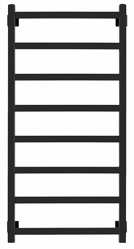 Изображение товара Полотенцесушитель водяной Secado Корсико 1, 4603777440923, ширина 60 см, высота 100 см, подключение универсальное 60 см, черный матовый