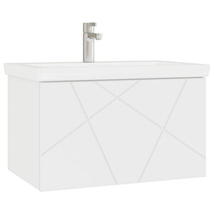 Изображение товара Тумба под раковину Vigo Geometry 600-0-1 (Como) 033, 60 см, подвесная, белая