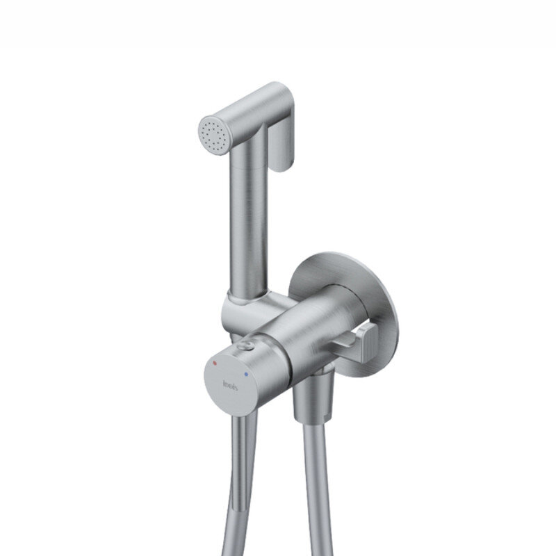 Изображение товара Гигиенический душ Iddis Axes, 005BCR0i08, со смесителем, PVD-покрытие, хром матовый