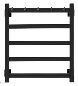 Изображение товара Полотенцесушитель водяной Secado Корсико 1 К, 4603777472825, ширина 60 см, высота 60 см, подключение универсальное 60 см, черный матовый
