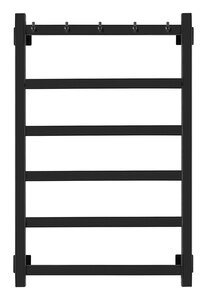 Изображение товара Полотенцесушитель водяной Secado Корсико 1 К, 4603777472849, ширина 50 см, высота 80 см, подключение универсальное 50 см, черный матовый