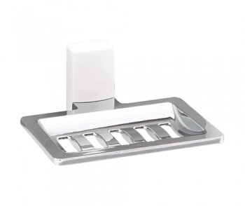 Изображение товара Мыльница-решетка WasserKRAFT Leine, K-5069W, белый/хром