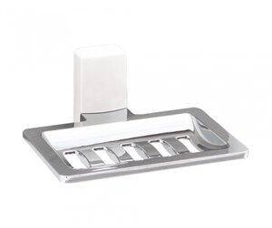 Изображение товара Мыльница-решетка WasserKRAFT Leine K-5069W белый хром украшение для ванной