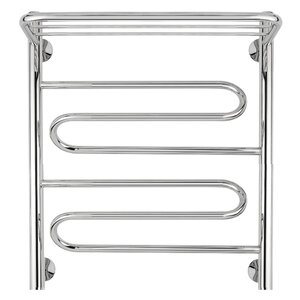 Изображение товара Полотенцесушитель водяной Secado Валенсия 1 СП 4603777446062, ширина 40 см, высота 60 см, нижнее подключение 40 см, с полкой, цвет хром