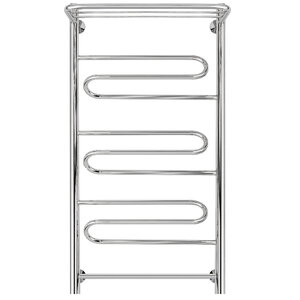 Изображение товара Полотенцесушитель водяной Secado Валенсия 1 СП 4603777446109, ширина 40 см, высота 100 см, нижнее подключение 40 см, с полкой, цвет хром