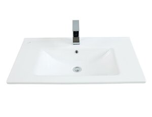 Изображение товара Мебельная раковина Creavit SU080 80x45 см из фарфора прямоугольная белая