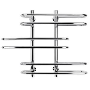 Изображение товара Полотенцесушитель водяной Secado Венеция 6 4603777446635, ширина 70 см, высота 60 см, нижнее подключение 20 см, цвет хром, 60x20x70