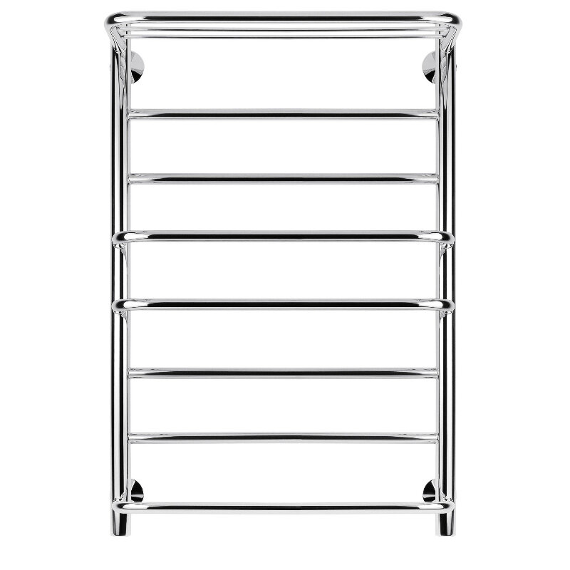 Изображение товара Полотенцесушитель водяной Secado Мерида 1 4603759402680, ширина 50 см, высота 80 см, нижнее подключение 50 см, с полкой, цвет хром